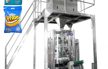 Automatic linear weigher detergent washing powder packing machine