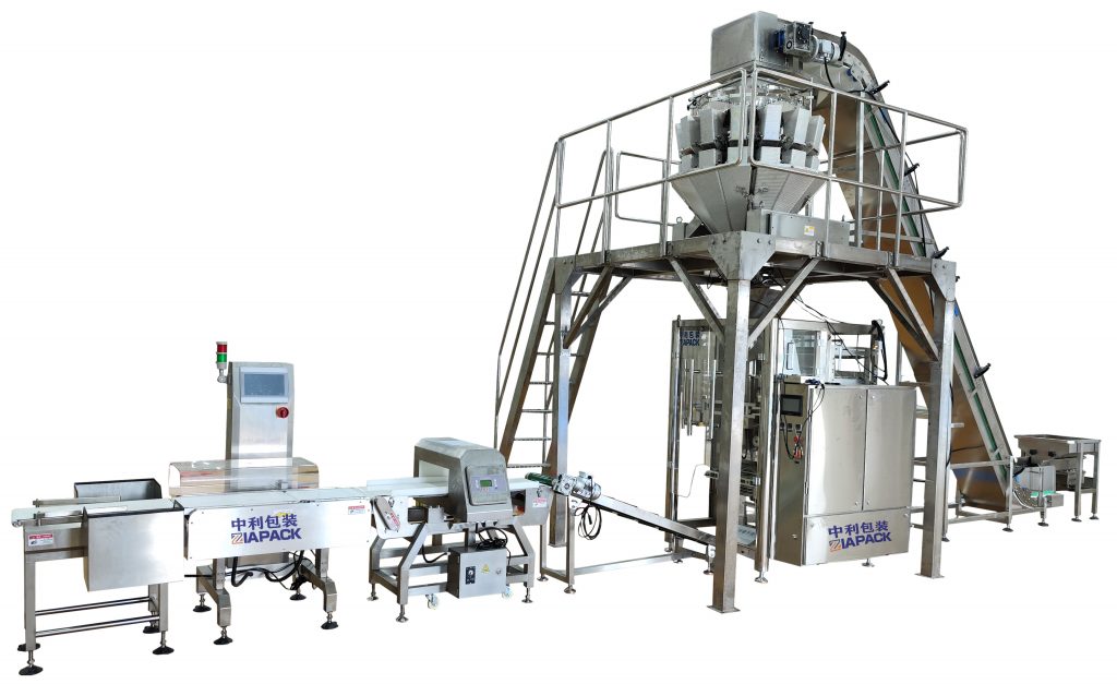 Automatic frozen meat ball bag forming filling sealing packaging machine