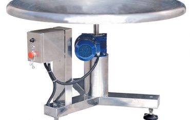 Rotary bag collect table