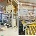 15KG Wooden pellets weighing filling bagging Palletizing line is ready for delivery