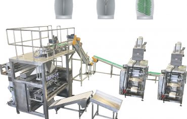 Automatic baling machine (small pouch in big bag )