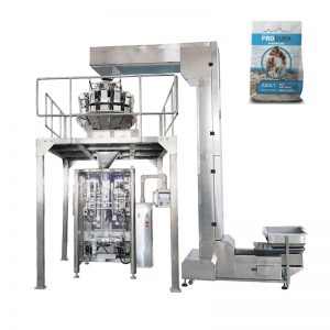 Automatic bag forming filling packaging machine for pet food