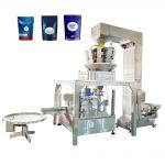 Automatic pre-made pouch fill seal packing machine with linear scales for granules