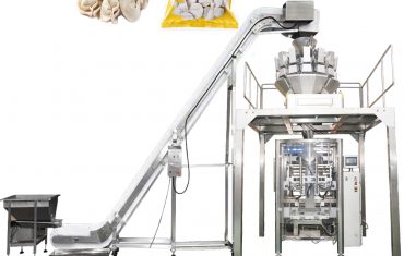 Automatic weighing packaging machine for frozen food