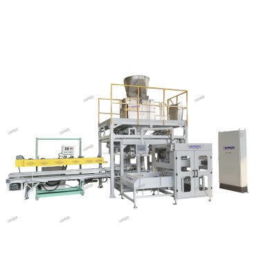 Automatic open mouth pet food weighing filling bagging machine